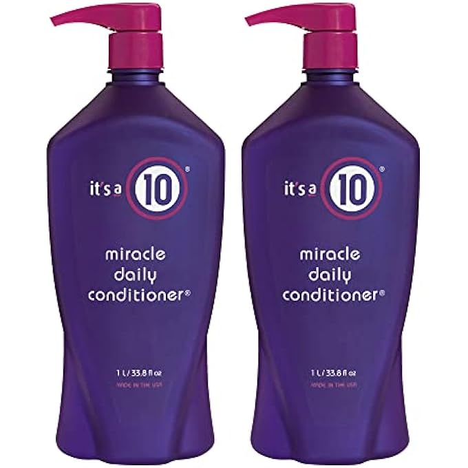 It's a 10 HAIRCARE MIRACLE DAILY CONDITIONER, 33.80 FL. OZ, PACK OF 2 - Image 1